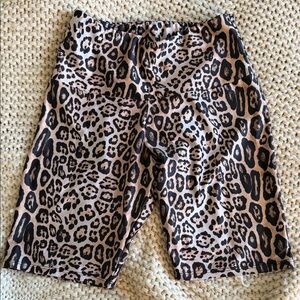 FP Movement Leopard Print Biker Shorts